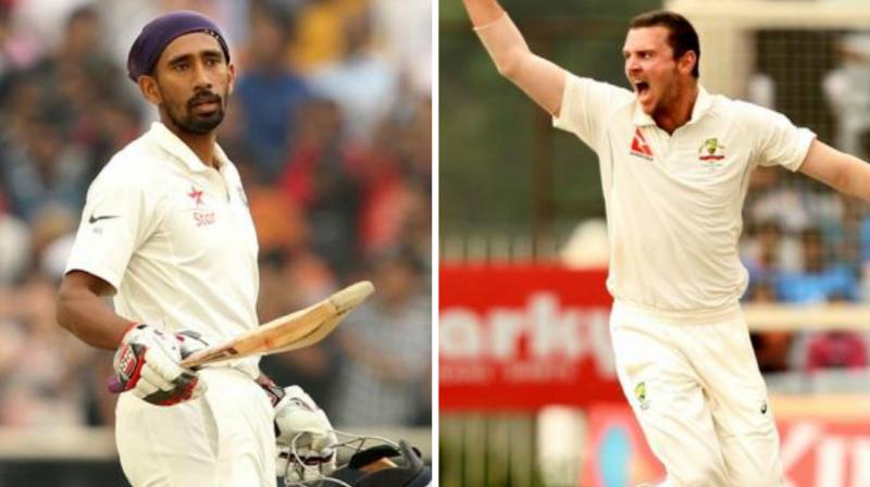 The frustration was clearly there for everyone to see, as Josh Hazlewood had an angry exchange of words with Wriddhiman Saha. (Photo: BCCI)