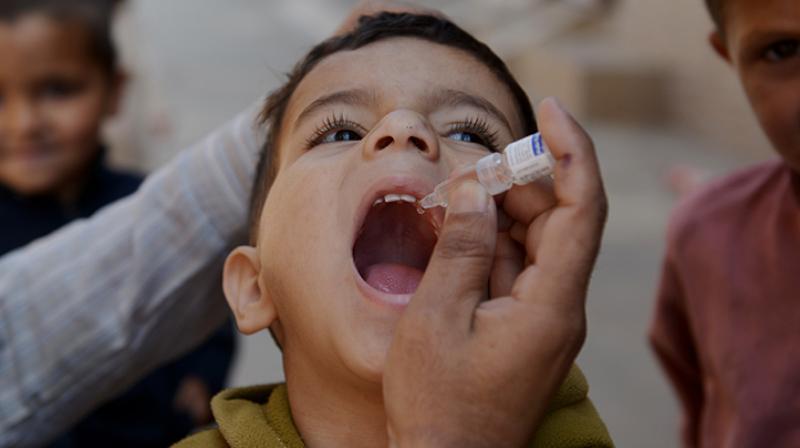 A novel patch that delivers polio vaccines may be more effective than oral doses or syringes, a study has found. (Photo: AFP)