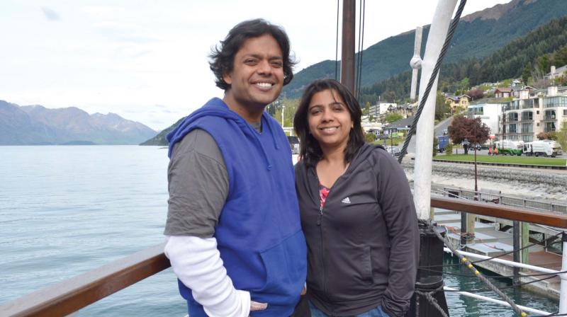 Shekhar Vijayan and his wife Nisha