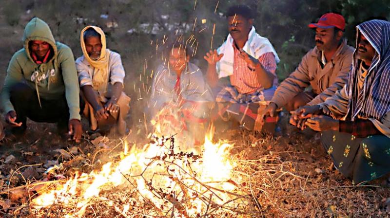 As a cold wave swept across south-interior Karnataka, the minimum temperature fell to below 7 degrees Celsius on Friday morning, but warmed gradually, said the Karnataka State Natural Disaster Monitoring Centre (KSNDMC).