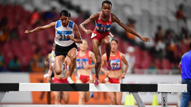 The 32-year-old Sudha had won a gold medal when womens 3000m steeplechase was introduced in the Asian Games in 2010. (Photo: AFP)