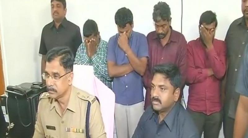 Rs 4,30,00 in cash, four mobile phones and other incriminating material were also seized. (Photo: ANI)