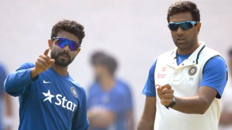 Ravindra Jadeja is heading the table with 898 points while R Ashwin is placed at the second spot with 865 points in the ICC Test bowlers rankings. (Photo: AP)