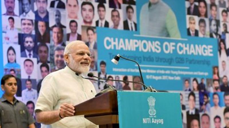 Modi was informed that 16 states and union territories have completed the first cycle of Soil Health Cards distribution and the remaining states are likely to complete the same within weeks. (Photo: PTI)