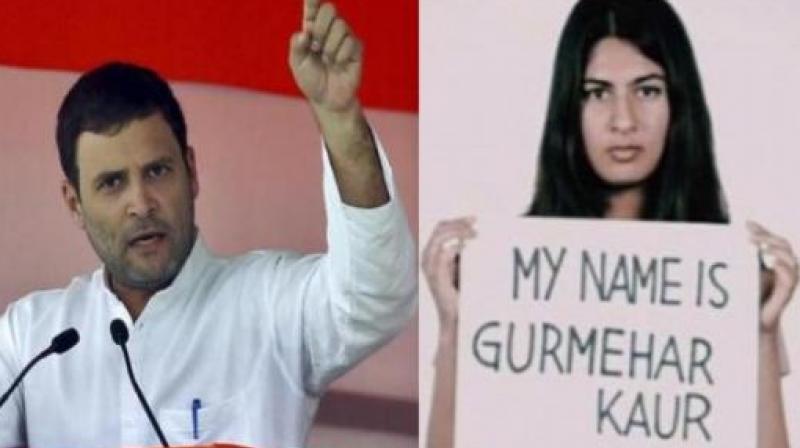 Rahul Gandhi came out in support of Gurmehar Kaur. (Photo: ANI)