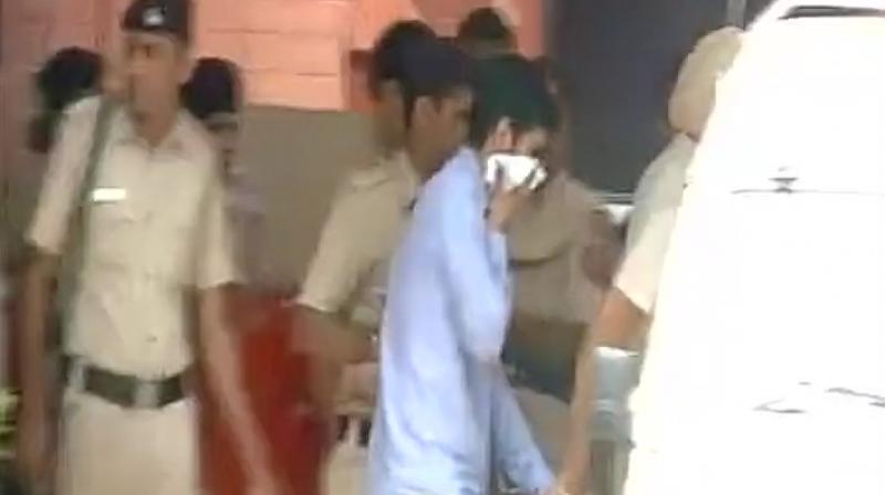 Police arrested the duo after examining the CCTV footage of the incident, saying that they have sufficient evidence against the accused persons. (Photo: ANI/Twitter)