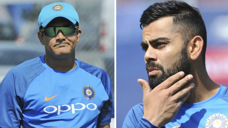 Anil Kumble had informed that skipper Virat Kohli had reservations about his work style and his extension as the head coach, which prompted him to resign as Team India head coach. (Photo: AP)