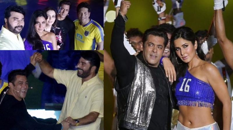 Salman, Katrina kick off ISL 2017 in style with Mammootty and Sachin