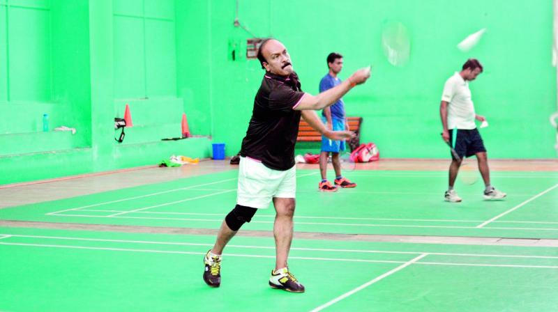 For GHMC Commissioner B. Janardhan Reddy, the day isnt complete without a game of badminton.