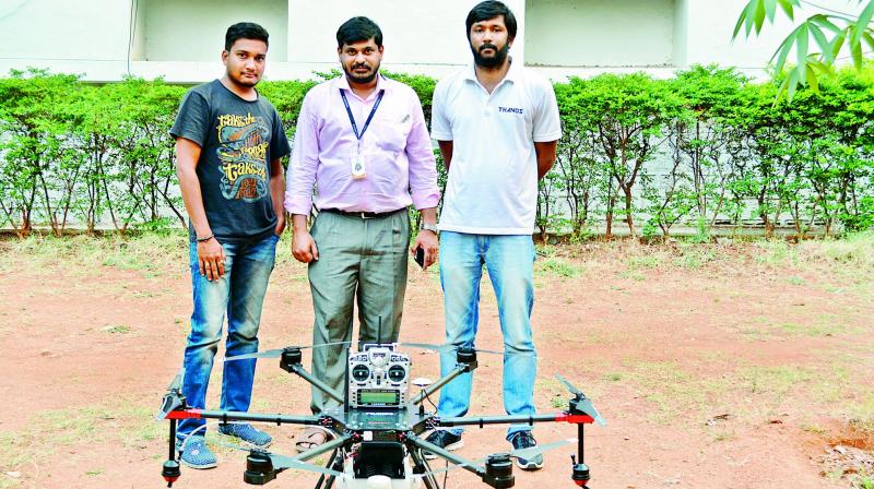 Team Thanos: Harish Alladi, Prathyush Akepati and Pradeep Palleli.