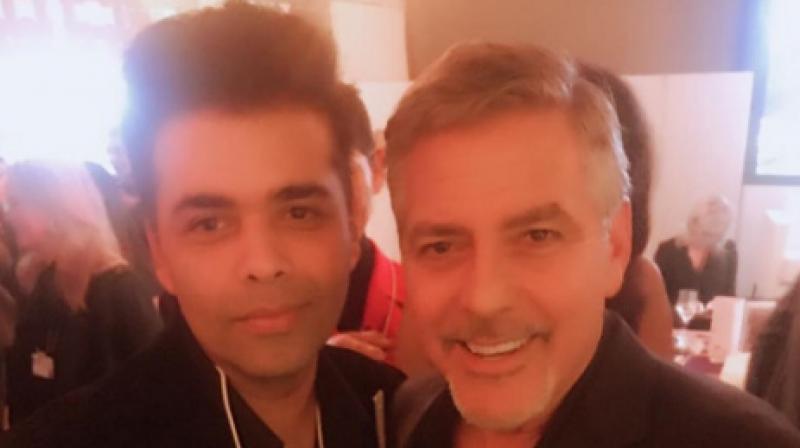 Post biography launch, Karan Johar hangs out with George Clooney in Switzerland