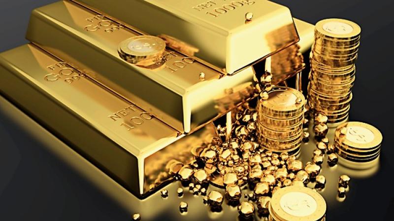 Globally, gold rose 0.15 per cent to USD 1,266.30 an ounce in Singapore.