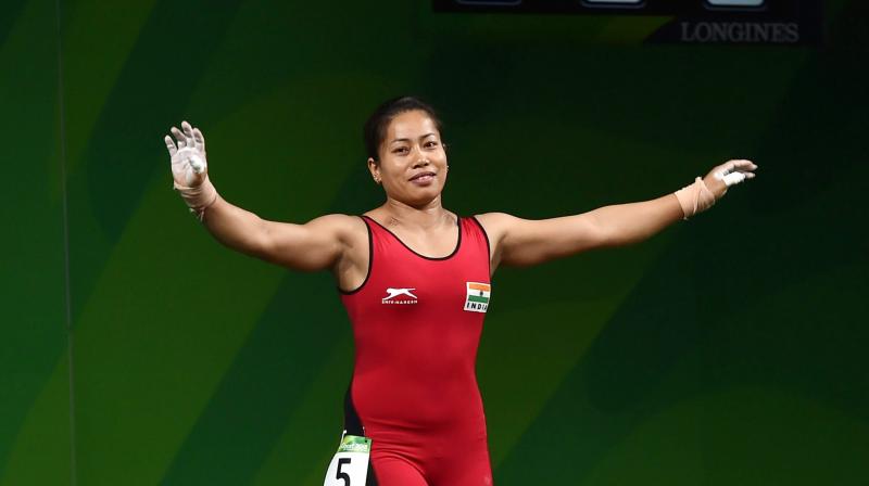 Sanjita Chanu, who had won a gold in the womens 53kg category in the recent Gold Coast CWG, was suspended by the International Weightlifting Federation (IWF) tested positive for testosterone. (Photo: PTI)