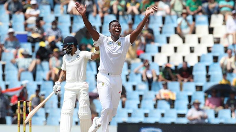 Lungi Ngidi dismissed team India skipper Virat Kohli in 2nd innings to bring back South Africa back into the match. The pacer finished with match figures of 7/90 (Photo: BCCI)