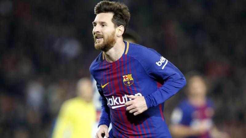 Lionel Messi scored in the 25th minute, his shot beating goalkeeper Pau Lopez with the help of a sizeable deflection off Brazilian defender Naldo.(Photo: Twitter / Barcelona)