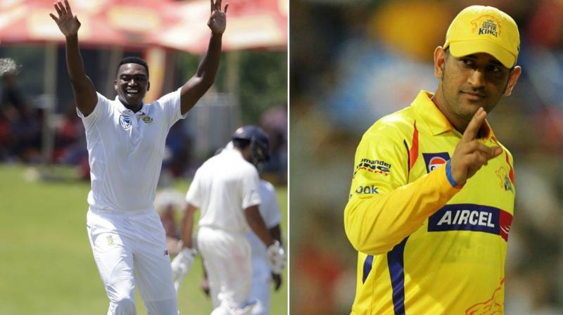 Lungi Ngidi bagged IPL contract with the Chennai Super Kings for a bargain price of 50 lakhs. (Photo: AP)