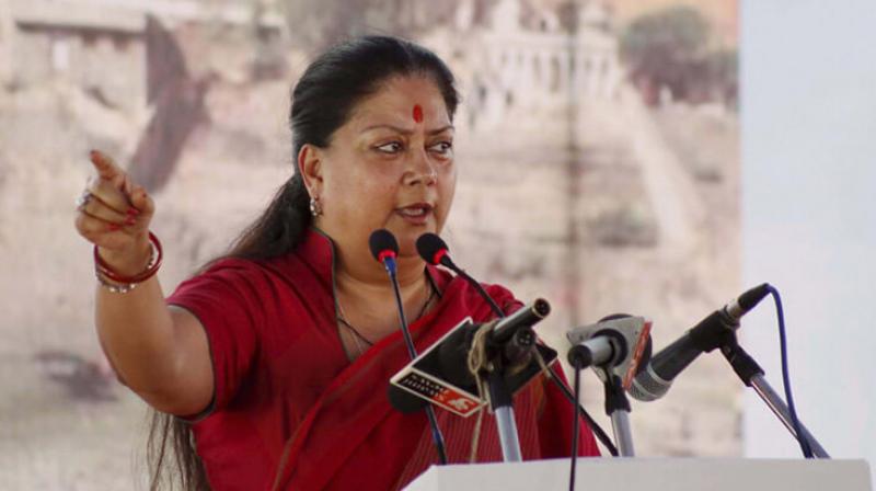 Raje also said that the Censor Board should consider all possible results before certifying the film, a day after the Board sent the film back to its makers because the application for the certification was incomplete. (Photo: PTI/File)