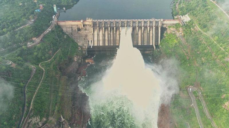 On Wednesday night, water stood at 884.40 feet at Srisailam, against the full reservoir level of 885 feet. (Photo: File)