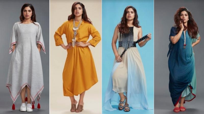 Here are the Indo-Western looks sported by Bhumi Pednekar.