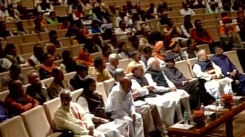 BJP Parliamentary Party meeting in New Delhi. (Photo: ANI Twitter)