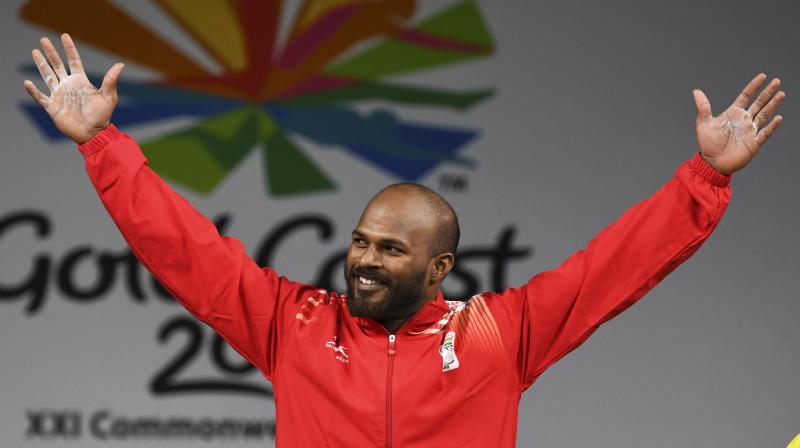 Satish had the last laugh quite comfortably in clean and jerk after Oliver failed two attempts of 171kg and settled for a total of 312kg (145kg+167kg). (Photo: AFP)