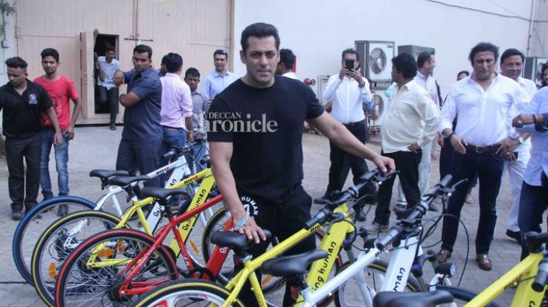 Salman Khan launched the BH 12 and the BH 27 cycles under the Being Human Brand.