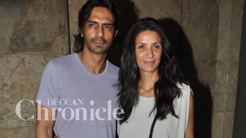 Arjun and Mehr Rampal during happier times.