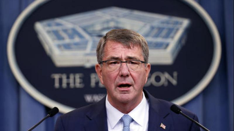 Defense Secretary Ash Carter speaks during a news conference at the Pentagon. (Photo: AP)