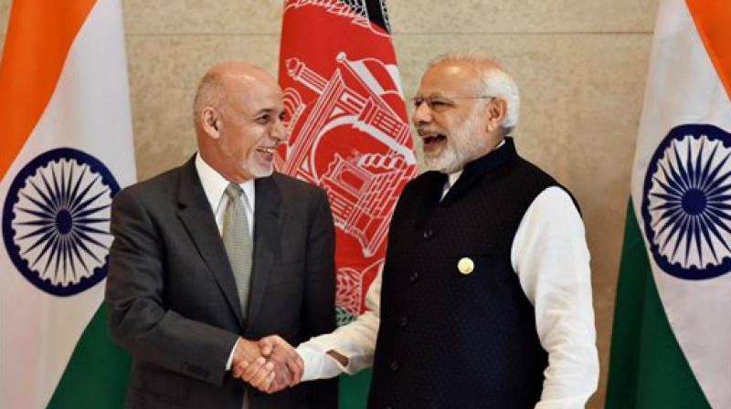 Prime Minister Narendra Modi and Afghanistans President Ashraf Ghani during Sixth Heart of Asia Conference in Amritsar. (Photo: AP)