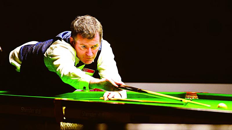 Peter Gilchrist in action during the final on Thursday. (Photo: R. SAMUEL)