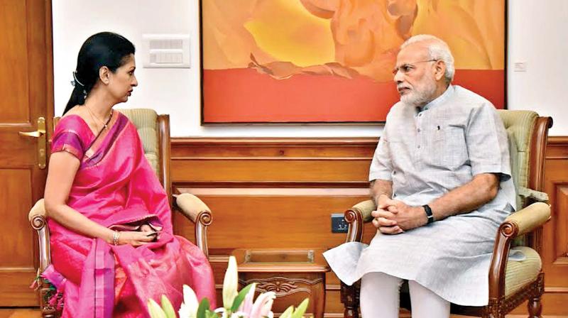 Gautami met Prime Minister Narendra Modi recently.