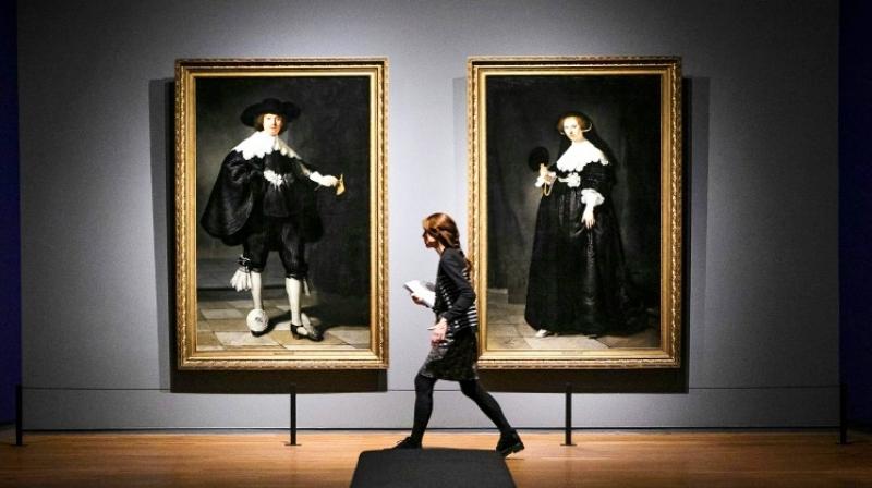 The landmark exhibition at Amsterdams Rijkmuseum features nearly 400 paintings, drawings and sketches by Rembrandt. (Photo: AFP)