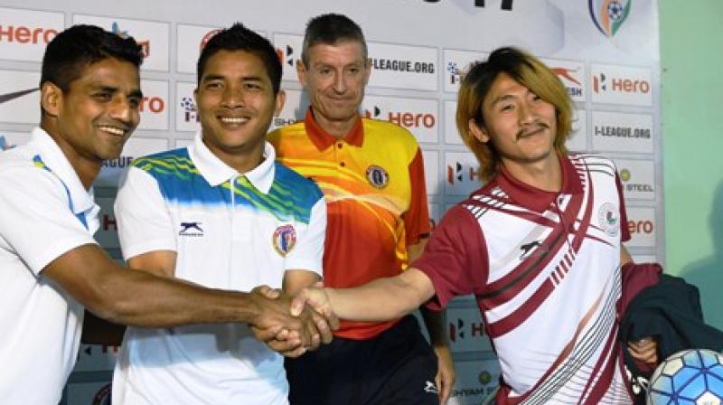 The players of Mohun Bagan and East Bengal at the pre-match press conference. (Photo: I-League)