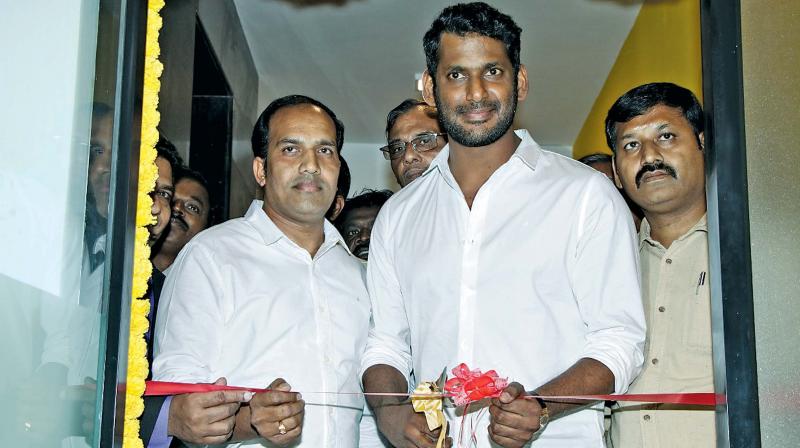 Vishal inagurates new office and mastering unit for TFPC.