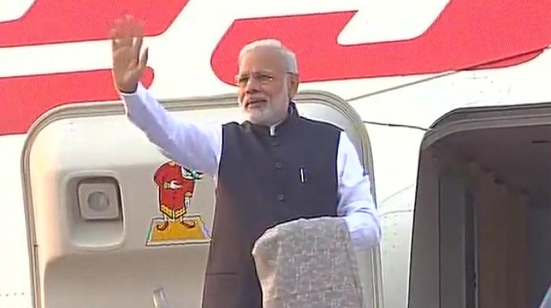 Narendra Modi will be holding the annual Summit meeting with his counterpart Shinzo Abe and have an audience with the Emperor of Japan in Tokyo. (Photo: Twitter/ANI)