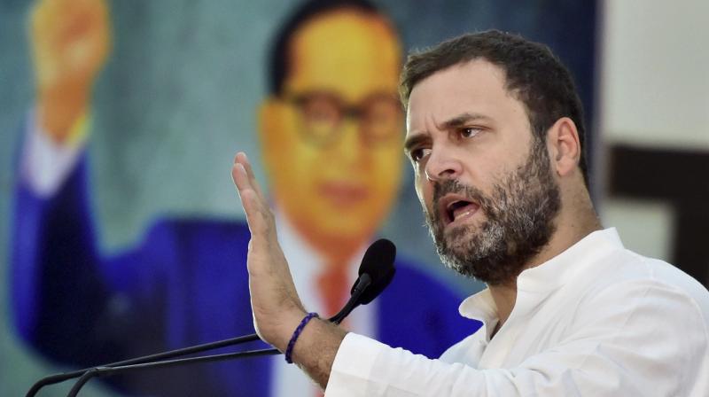 Rahul Gandhi accused the BJP of not fulfilling the promises made to the people during the 2014 general elections. (Photo: PTI)