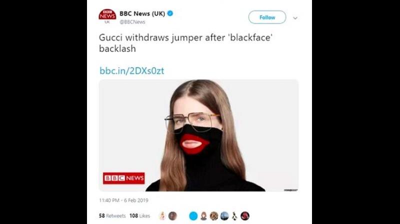 Gucci regrets racial insensitivity