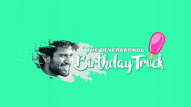 Actor Vijay Devarakonda, who turned a year older on Wednesday, found a unique way to celebrate the occasion.