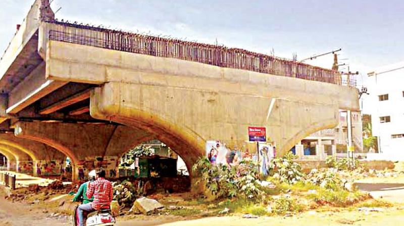 The incomplete flyover in Hennur