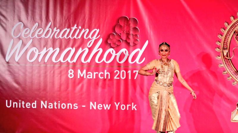 Aishwaryaa R Dhanush performed here on the occasion of International Womens Day (Photo: Twitter)