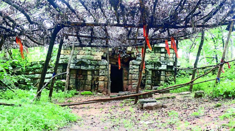 The front entrance of the temple.