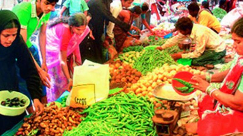 Estate officer R. Ramesh said the Erragadda Rythu Bazaar usually sees 10,000 customers during the week and 12,000 over weekends. â€œThe number has risen to 15,000 on normal days and 20,000 on weekends,â€he said.