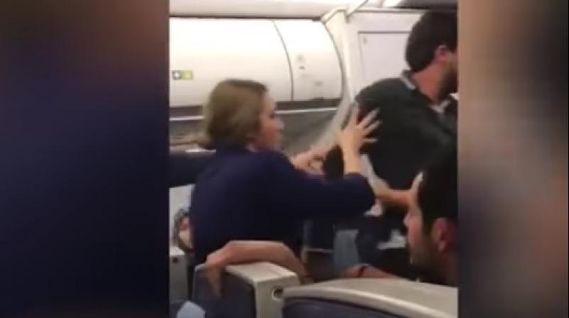 Video: Plane makes emergency landing after air hostess assaulted mid-air