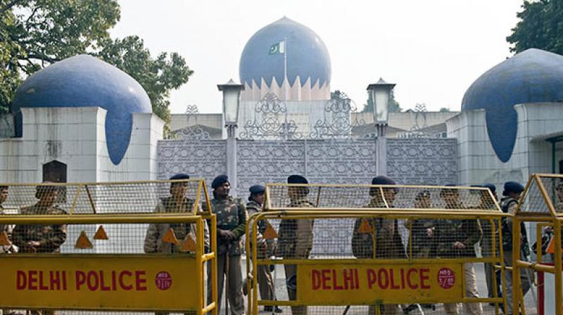 The Pakistan High Commission building in New Delhi. (Photo: AFP)