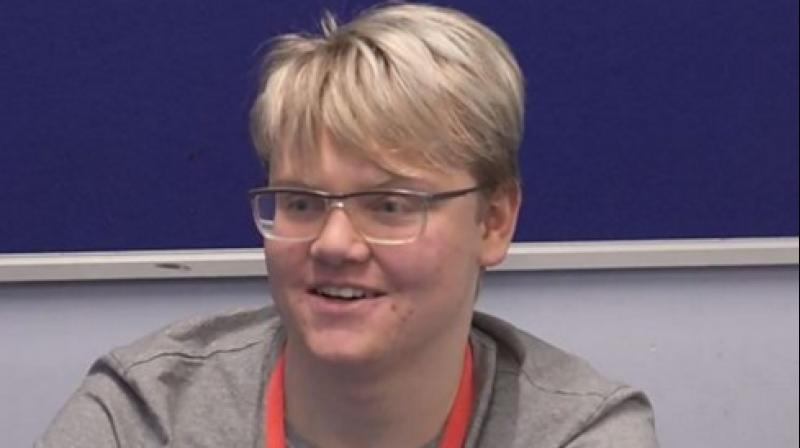 Miles Soloman, an A-level student at Tapton school in Sheffield (Photo: BBC)