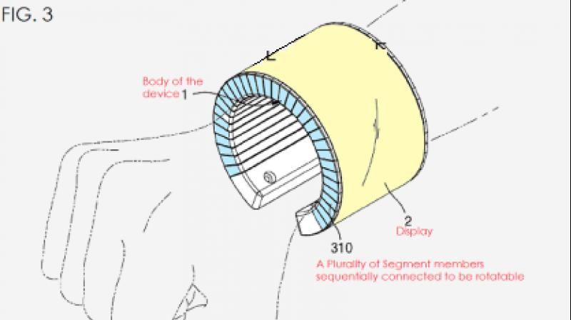 The second foldable smartwatch (Photo: Patent Mobile)