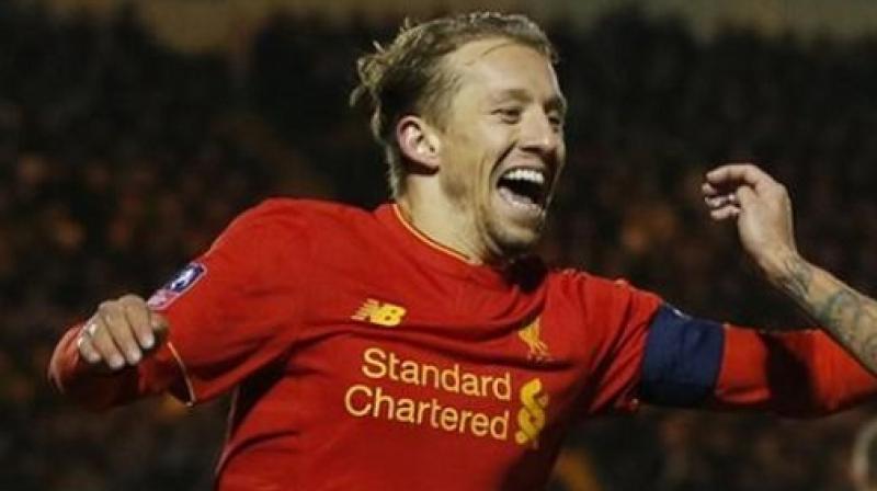 Stand-in captain Lucas Leiva scored his first goal in seven years to earn Liverpool a 1-0 victory at fourth-tier underdogs Plymouth Argyle in Wednesdays FA Cup third-round replay.