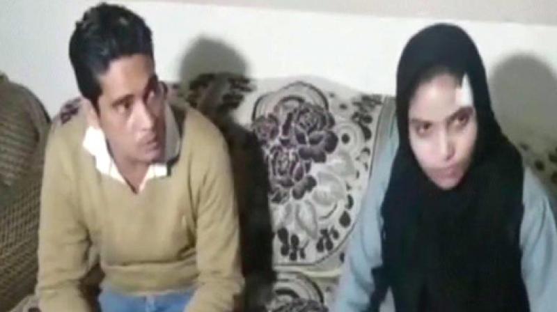 Woman alleges her husband gave her triple talaq after she went to attend a rally thanking PM Narendra Modi over his govts plan to bring in legislation to ban instant triple talaq. (Photo: ANI/Twitter)
