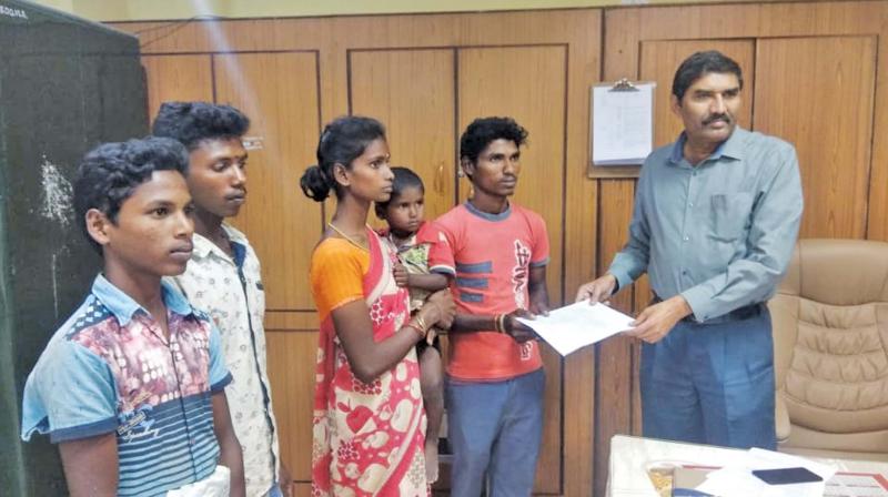It was then confirmed that five people, including two children, were working as bonded labourers with Saravanan in Kannambadi.