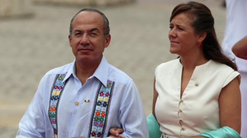 Margarita Zavala with her husband former Mexico President Felipe Calderon (Photo: AP)